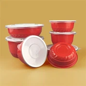 পাইকারি কাস্টমাইজড সার্কুলার ডিসপোজেবল প্লাস্টিক লাঞ্চ বক্স